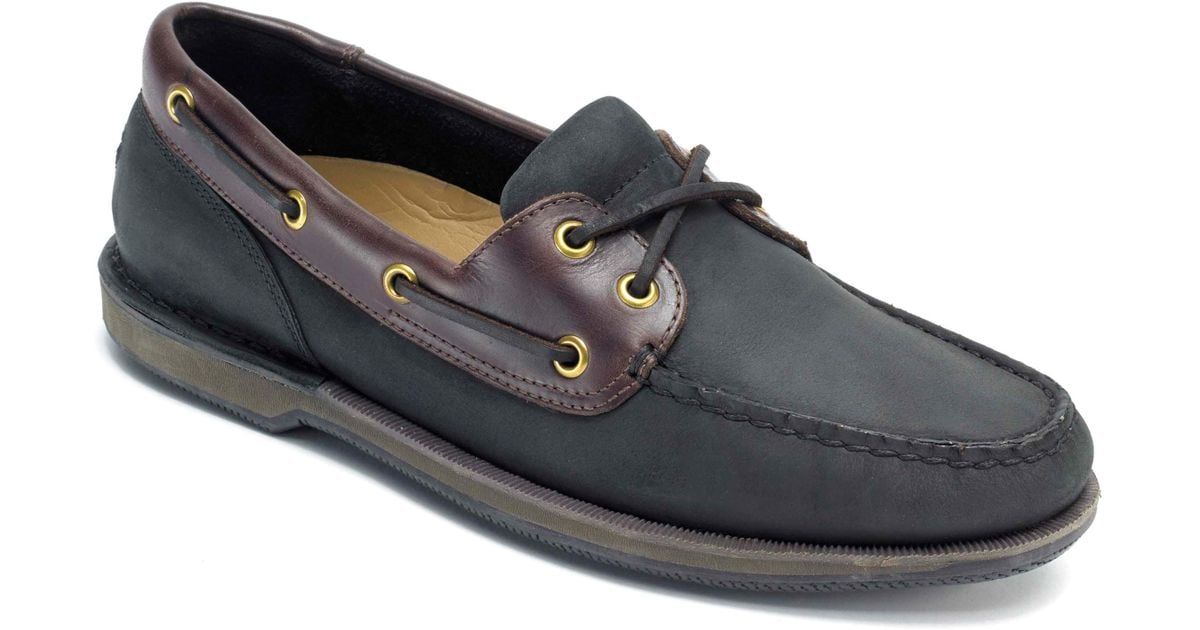 Rockport Leather 'perth' Boat Shoe in Dark Brown Leather (Brown) for ...