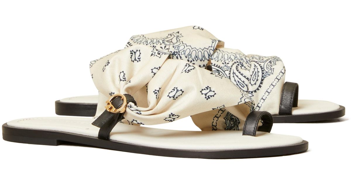 selby scarf sandal tory burch