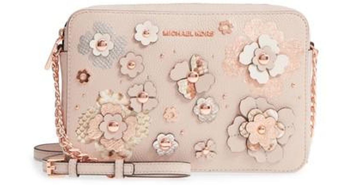 michael kors pink flower purse