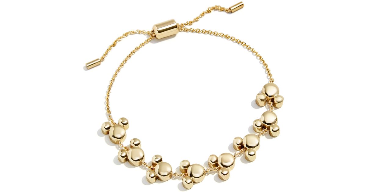 BaubleBar X Disney Mickey Slider Bracelet in Metallic Lyst