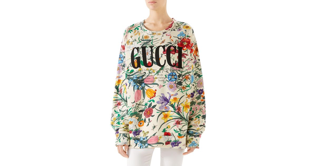 gucci flora sweatshirt