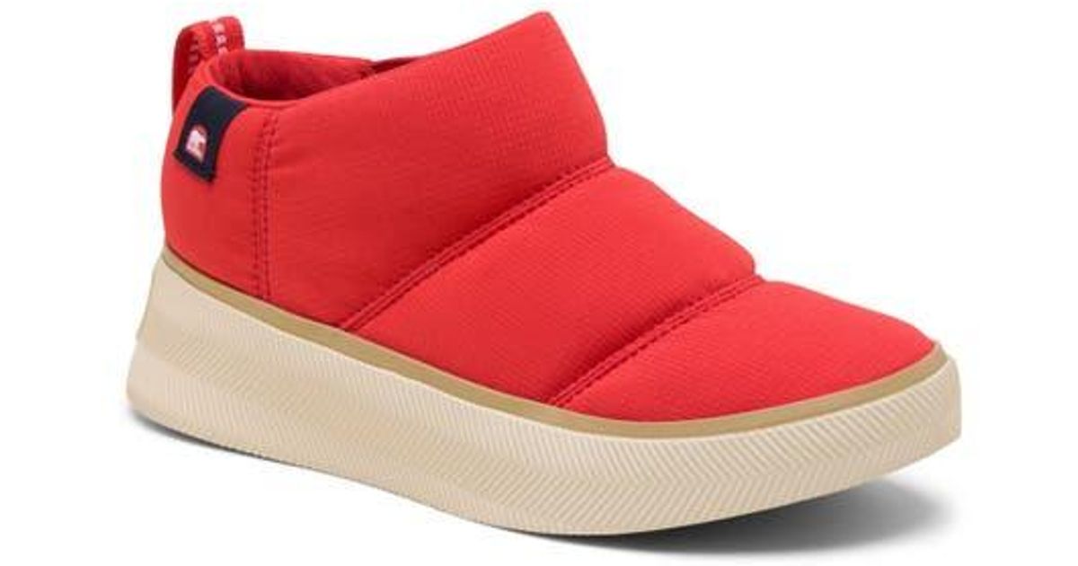 Sorel Out N About Iv Mini Puffy Boot in Red | Lyst