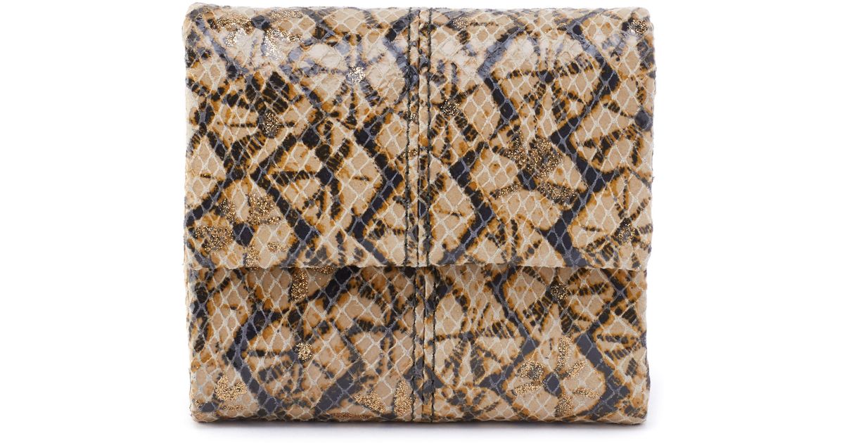 Hobo International Mini Keen Leather Trifold Wallet in Brown | Lyst