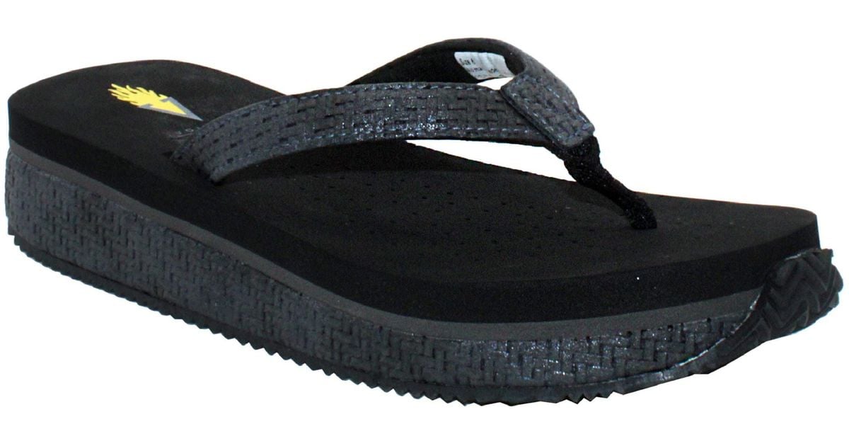 Volatile Untamed Flip Flop in Black Lyst