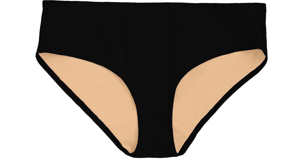 NU SWIM Basic Low Bikini Bottoms in Black | Lyst