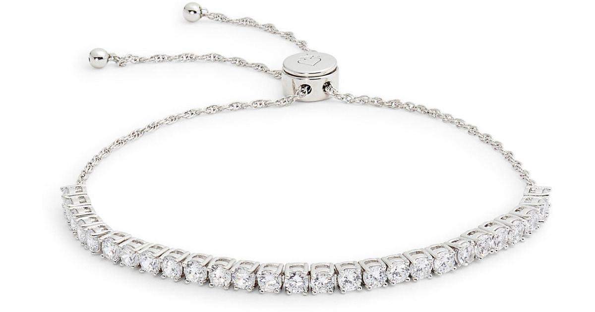 Kate Spade Glitzville Round Tennis Bracelet in Metallic Lyst