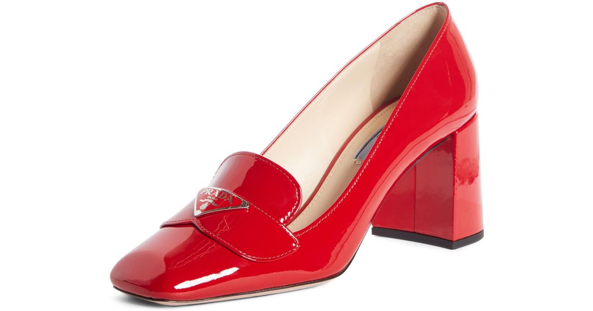 prada loafer pump