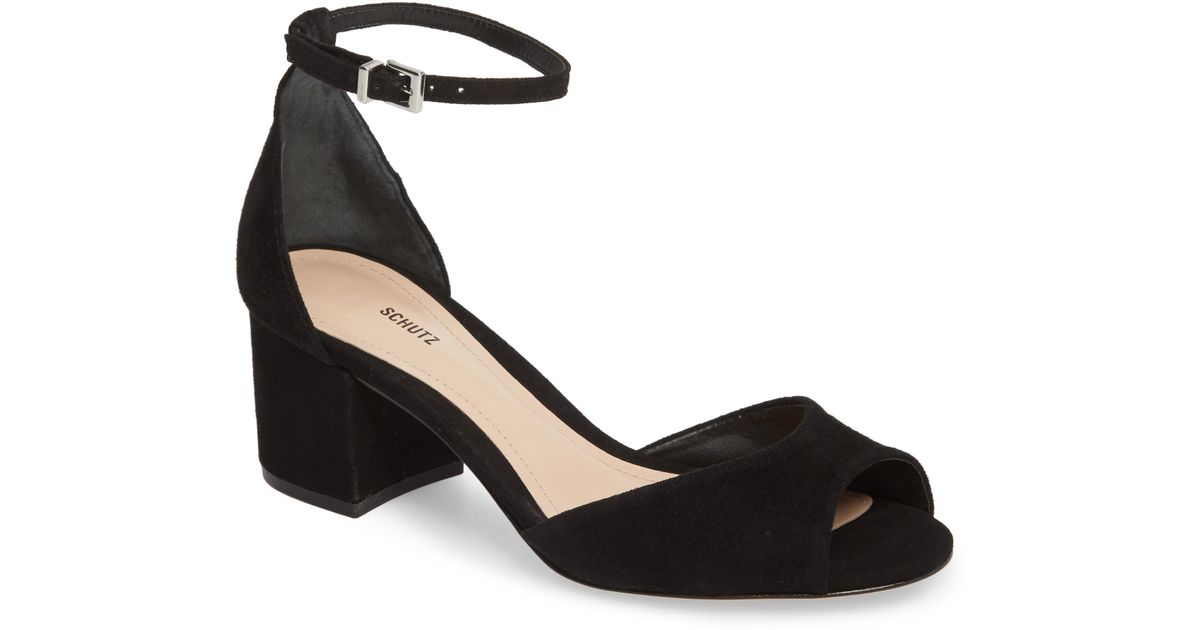 gaela heel in black schutz