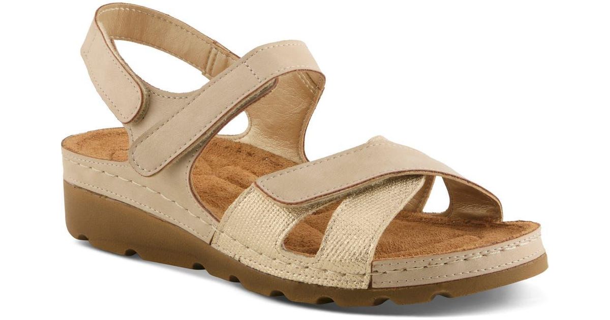 Flexus by Spring Step Orwell Sandal in Metallic | Lyst