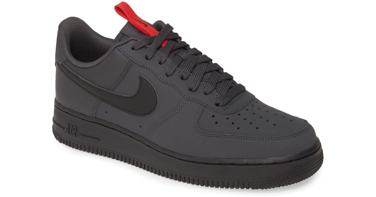 nike air force 107 black and red