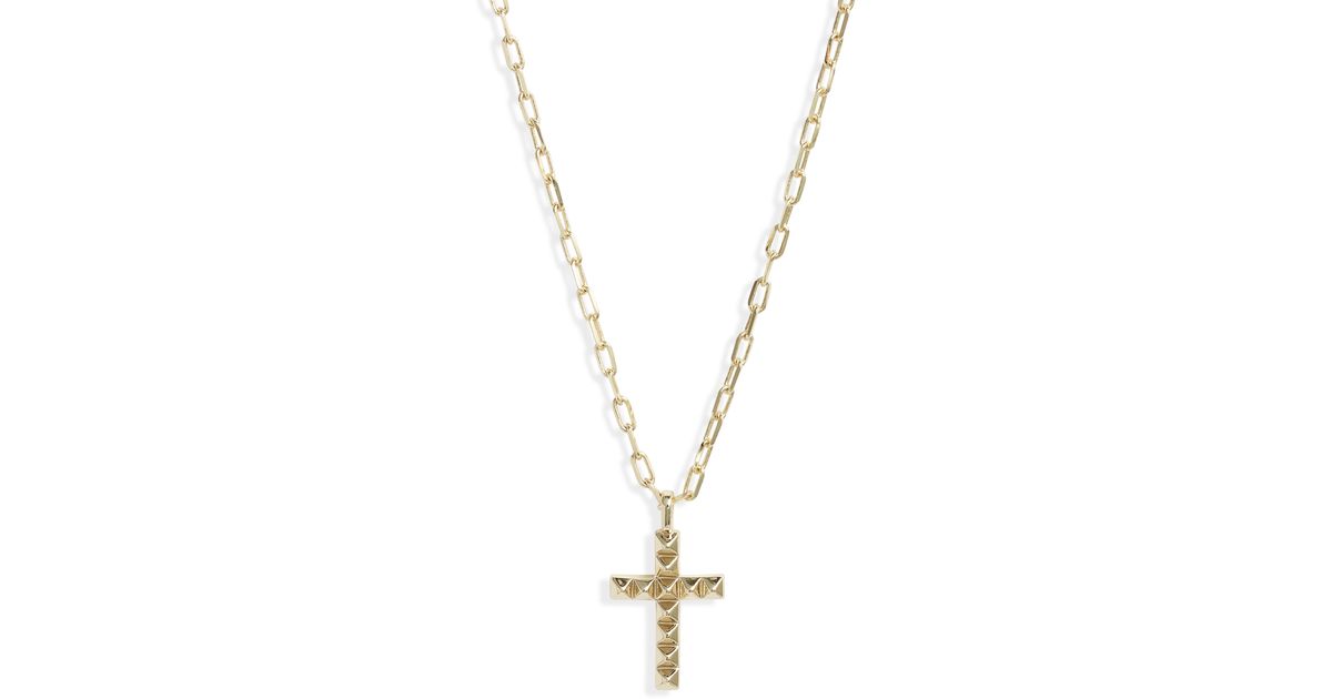 Kendra Scott Jada Cross Pendant Necklace in Metallic Lyst