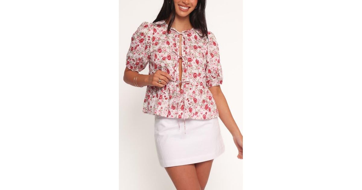Fleur Peplum Top in 
