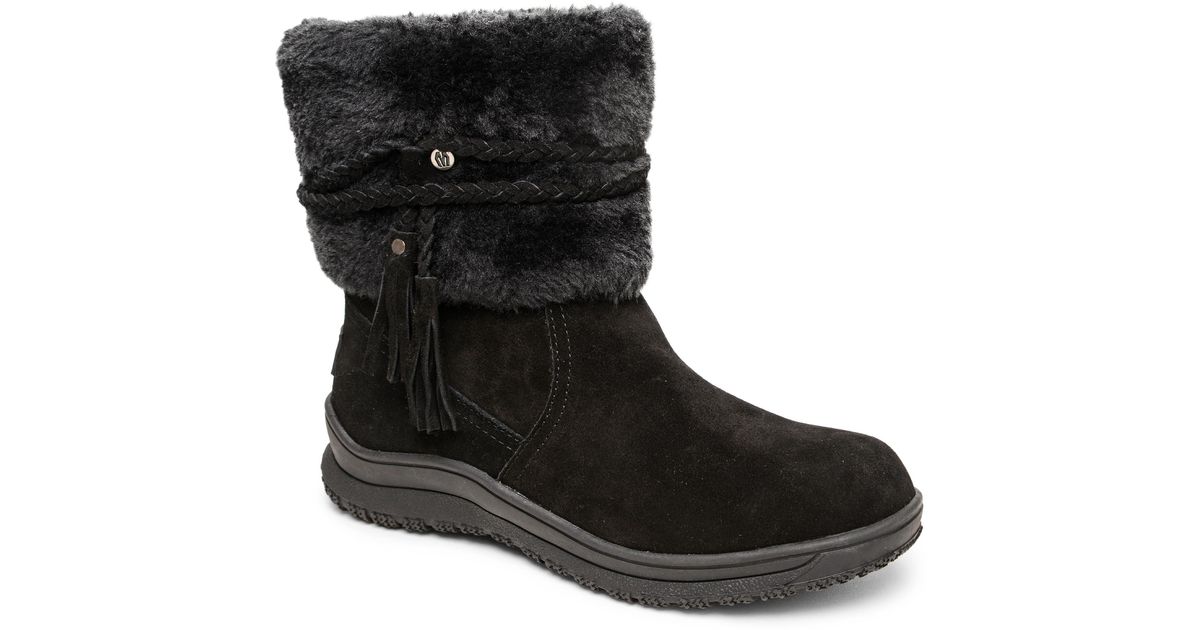 Everett Water Resistant Faux Fur Boot in Black Lyst