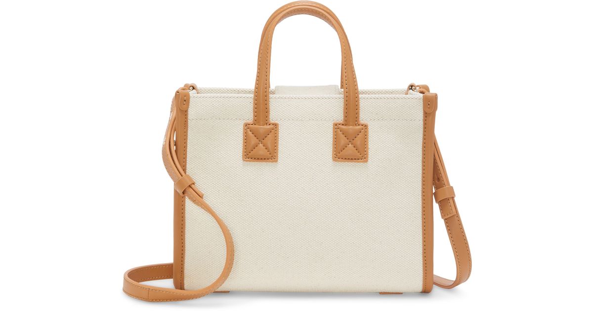 Vince Camuto Small Saly Canvas Tote in Natural | Lyst