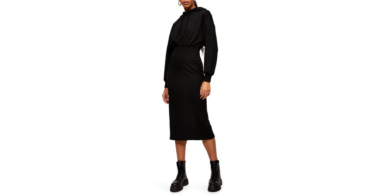 topshop hoodie dress