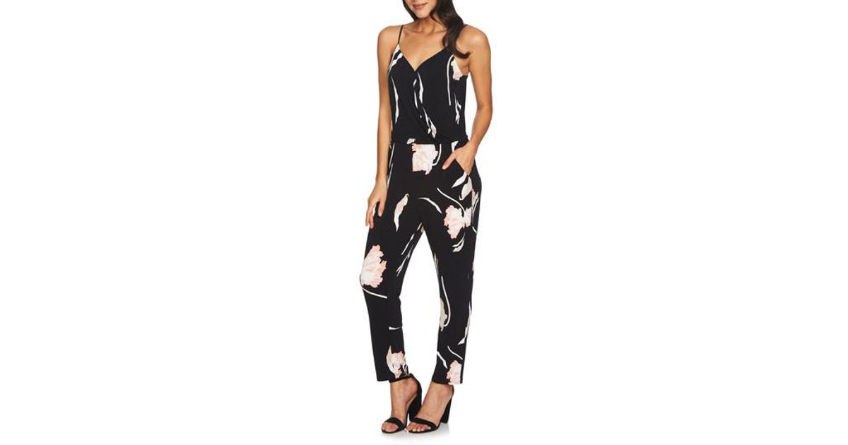 1 state floral jumpsuit