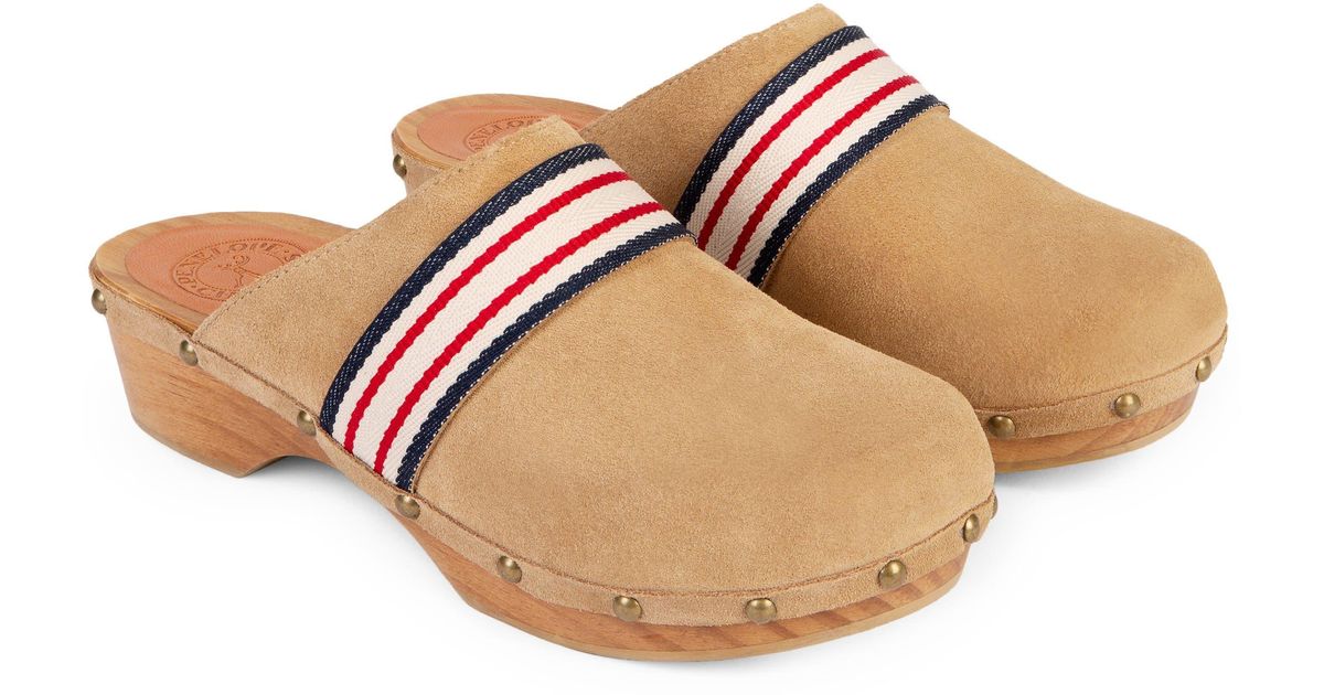 Penelope Chilvers Stripe Clog in Natural | Lyst