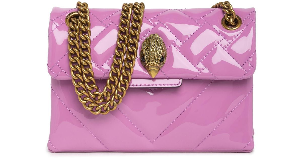 Kurt Geiger Mini Kensington Quilted Leather Crossbody Bag in Purple Lyst