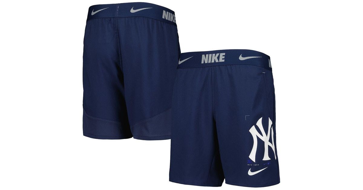 Nike Youth New York Yankees Prime Time Logo Performance Shorts At