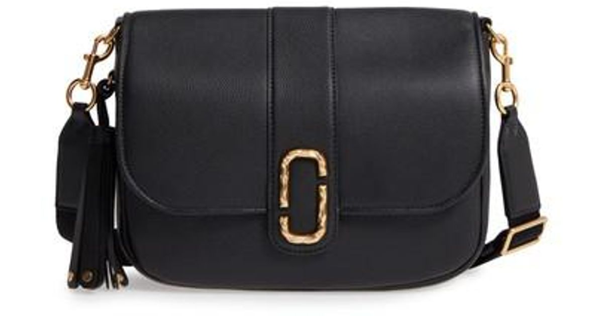 Lyst Marc Jacobs Interlock Leather Crossbody Bag In Black