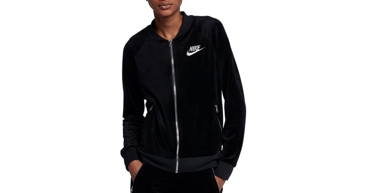 nike velvet jacket