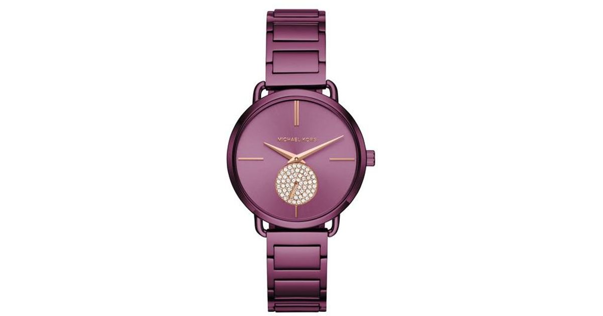 Michael Kors Womens Bradshaw Chronograph Purple Stainless Steel Watch  MK6721 Original With 1 Year Warranty For Mechanism  Lazada PH
