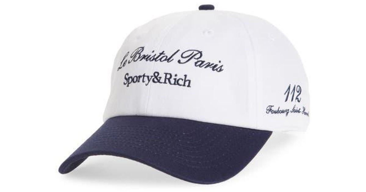 sporty&rich コラボ LE BRISTOL PARIS キャップ Bristol Crest Hat - Chocolate/Cream – Sporty & Rich