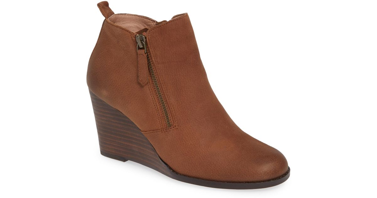 caslon wesley wedge bootie