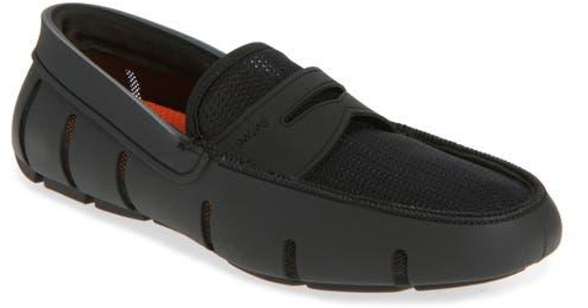 swims penny loafer black