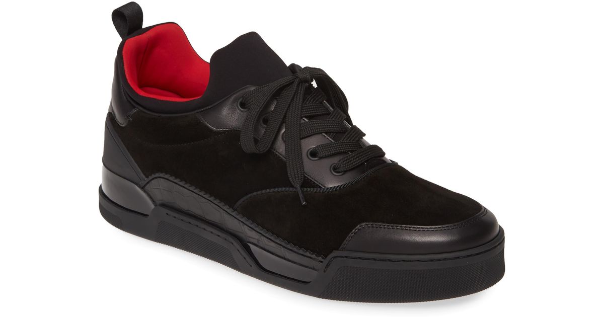 louboutin aurelien black suede