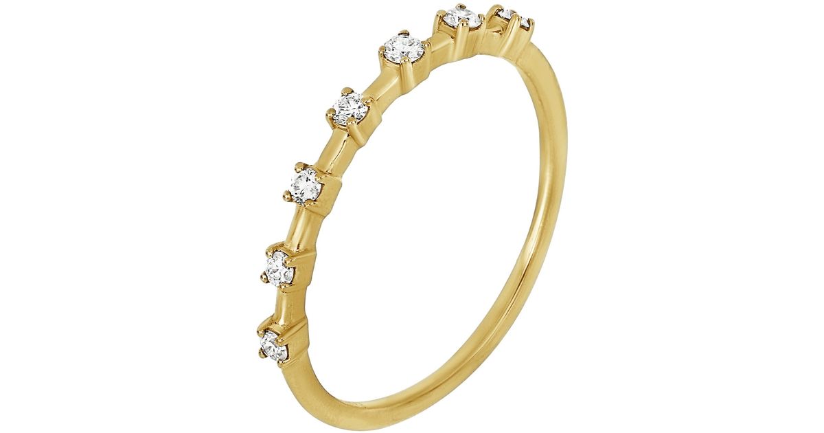 Bony Levy Solstice Diamond Stacking Ring in Metallic Lyst