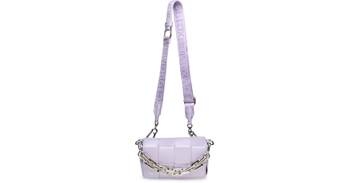 Steve Madden Woven Faux Leather Crossbody Bag in Purple Lyst
