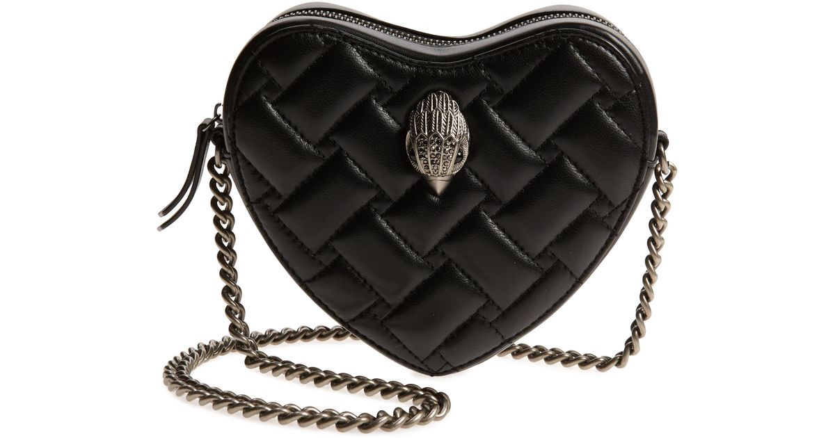 Kurt Geiger Kensington Heart Crossbody Bag in Black Lyst