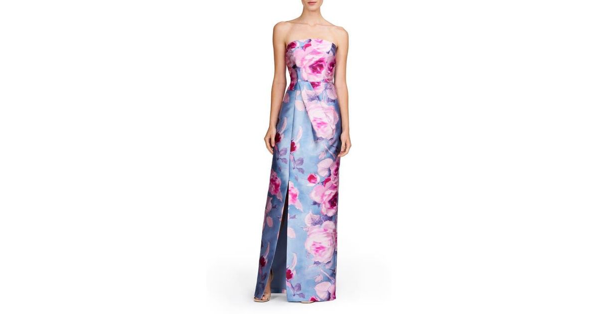 Lucienne Strapless Column Gown