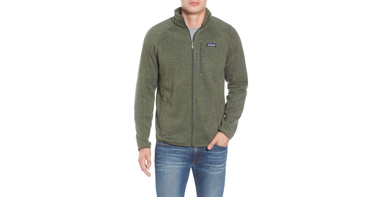 patagonia better sweater jacket industrial green