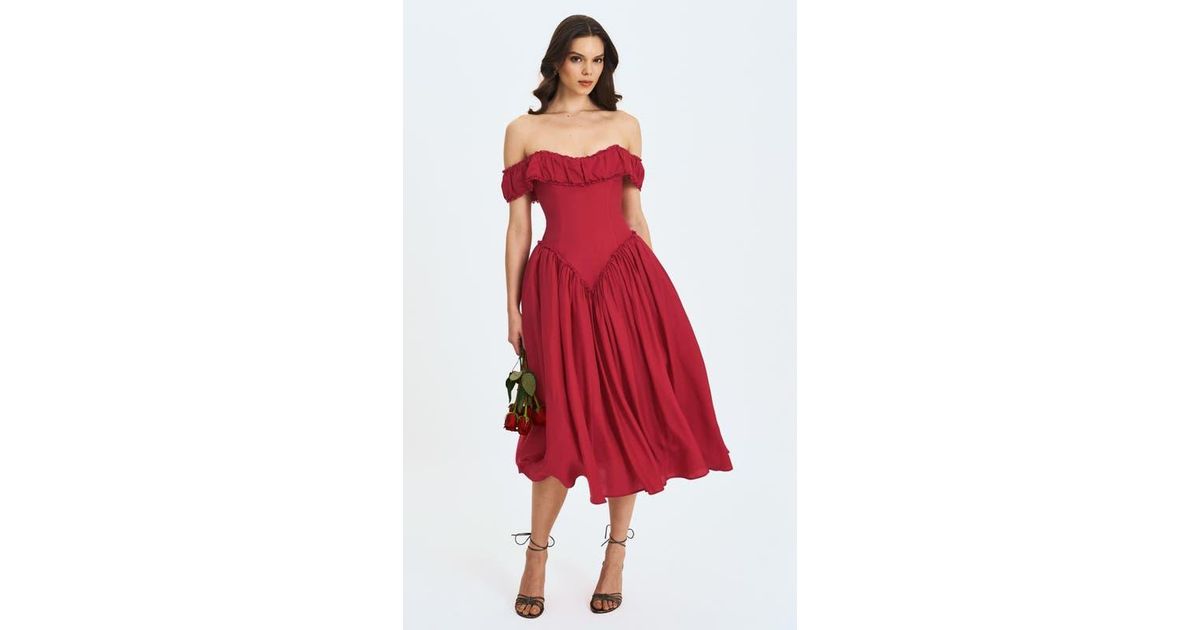 sachin and babi light blue dress ASOS DESIGN square neck dropped waist midi sundress in green main image 1
