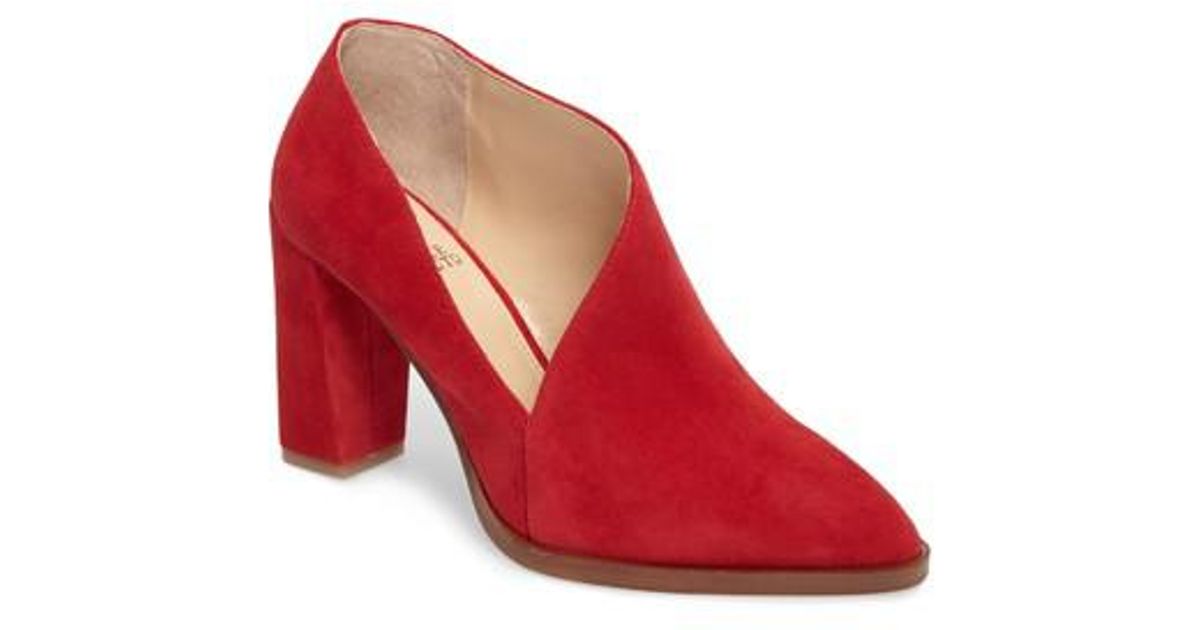 vince camuto red booties