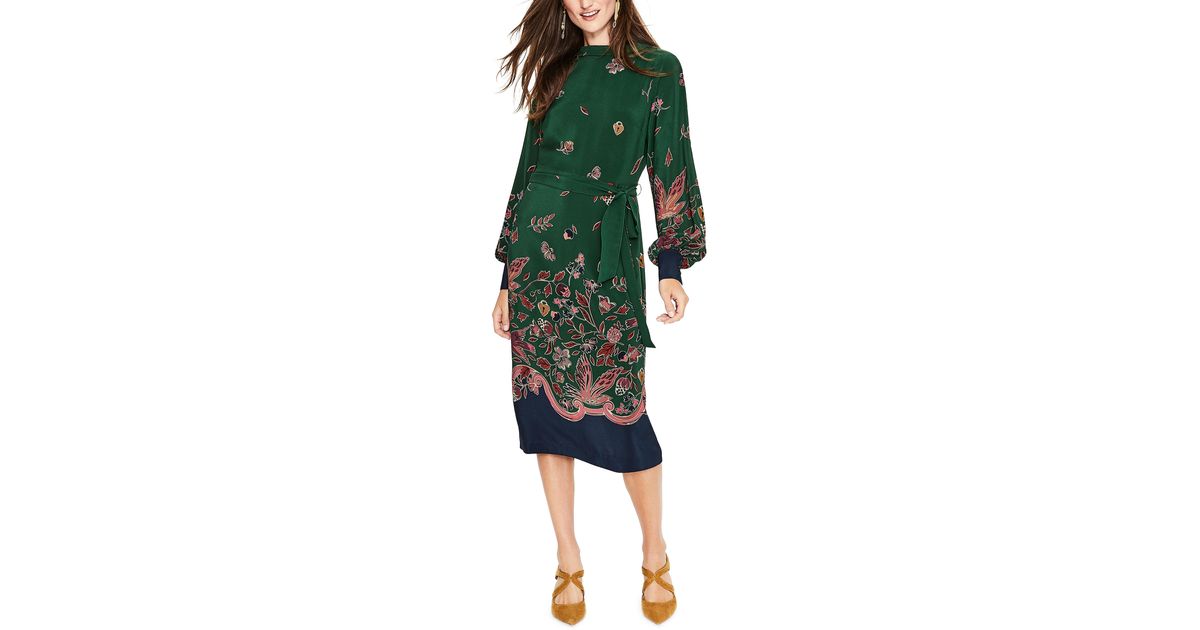 boden bonnie silk midi dress