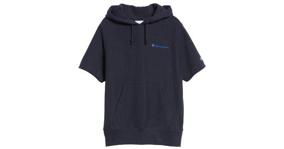 short sleeve champion hoodie