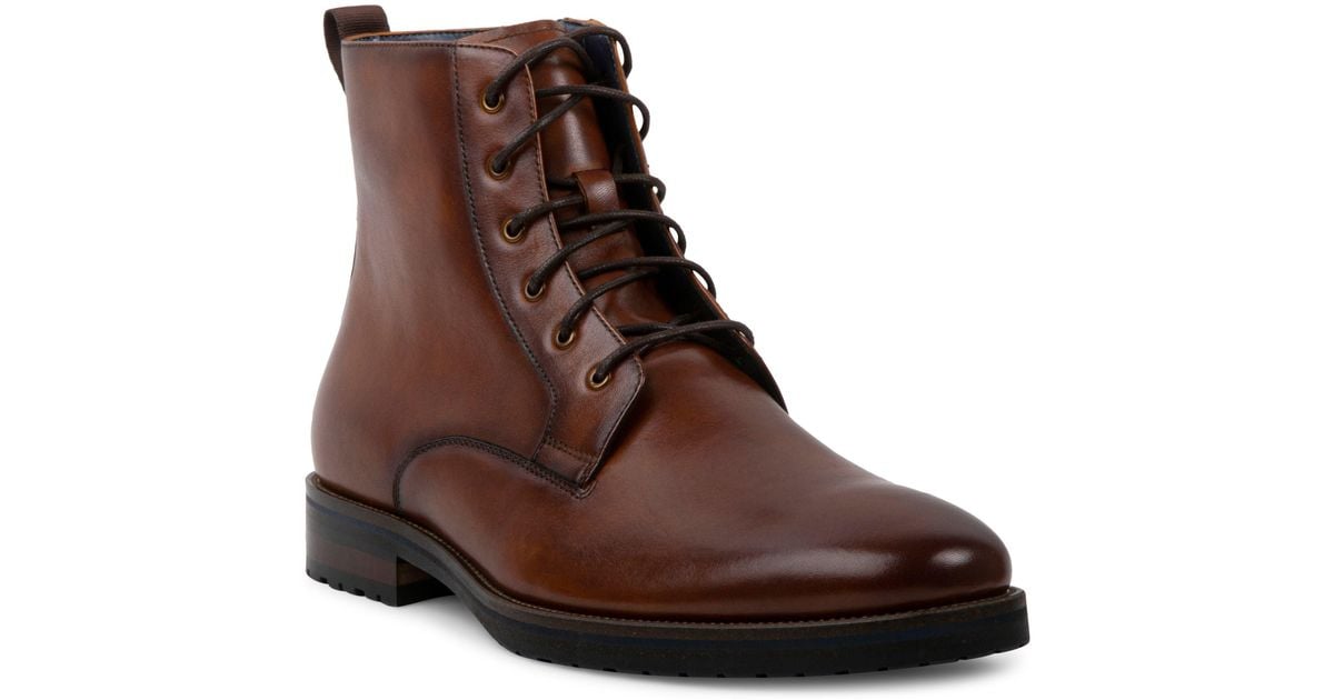 Steve Madden Sixtet Combat Boot in Brown for Men Lyst