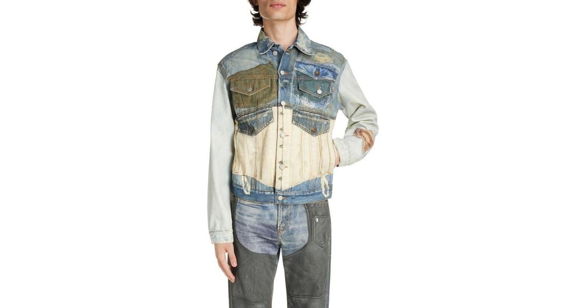 【Acne Studios】Trompe L’Oeil デニム ジャケット Acne Studios Trompe l'œil denim jacket Acne Studios