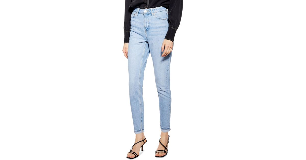 bleach premium mom tapered jeans