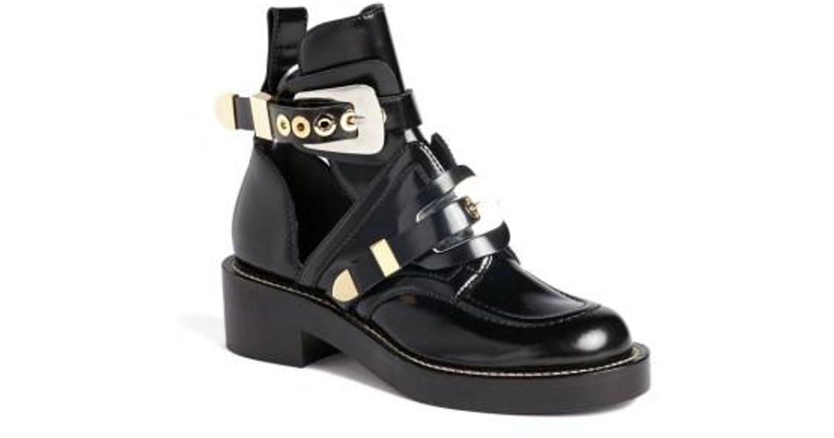 balenciaga cutout buckle boot