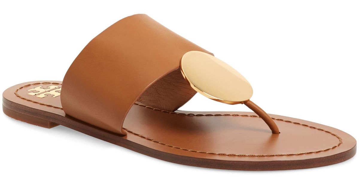 Tory Burch Patos Sandal in Brown - Lyst