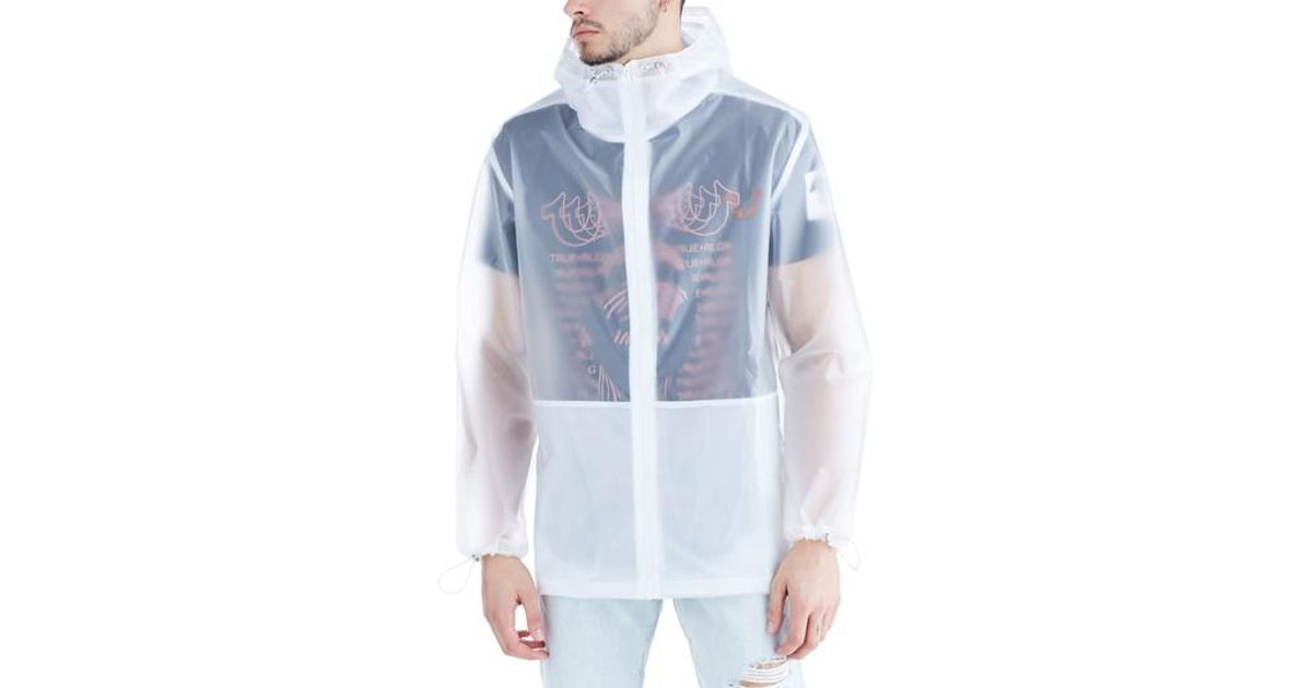 True Religion Translucent Rain Jacket 