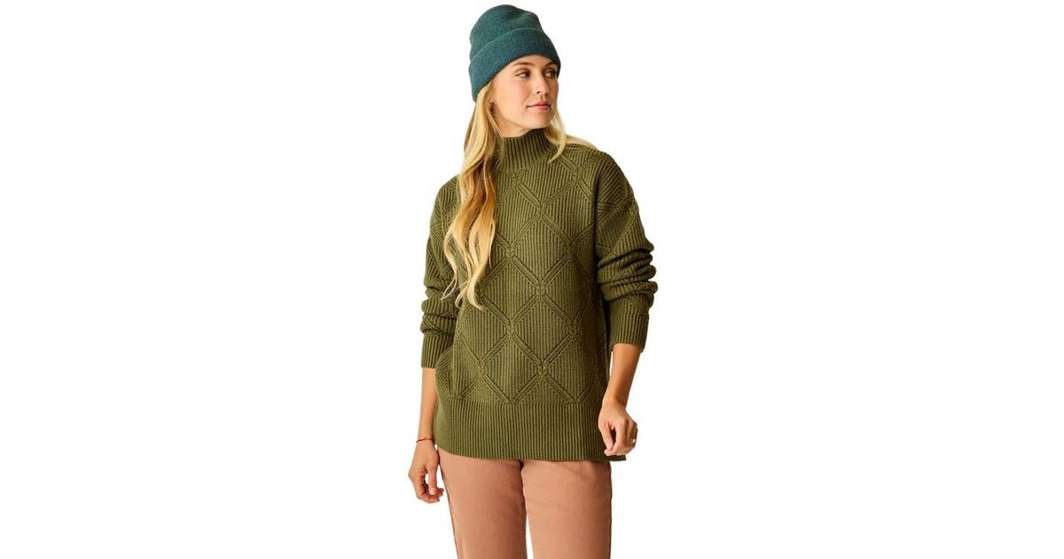 Carve Designs Woodward Allover Sweater in Green | Lyst