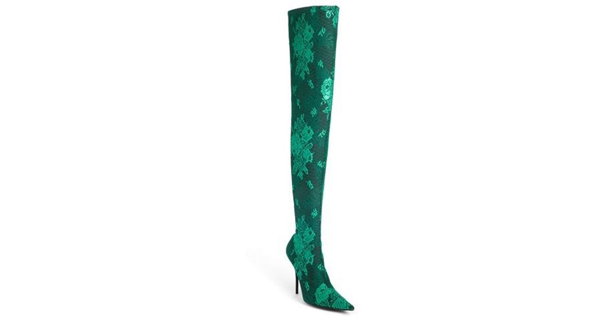 thigh high balenciaga boots