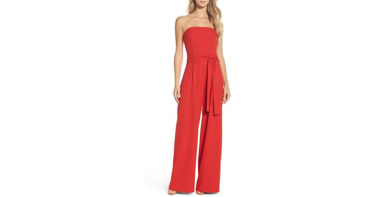 chelsea28 strapless jumpsuit