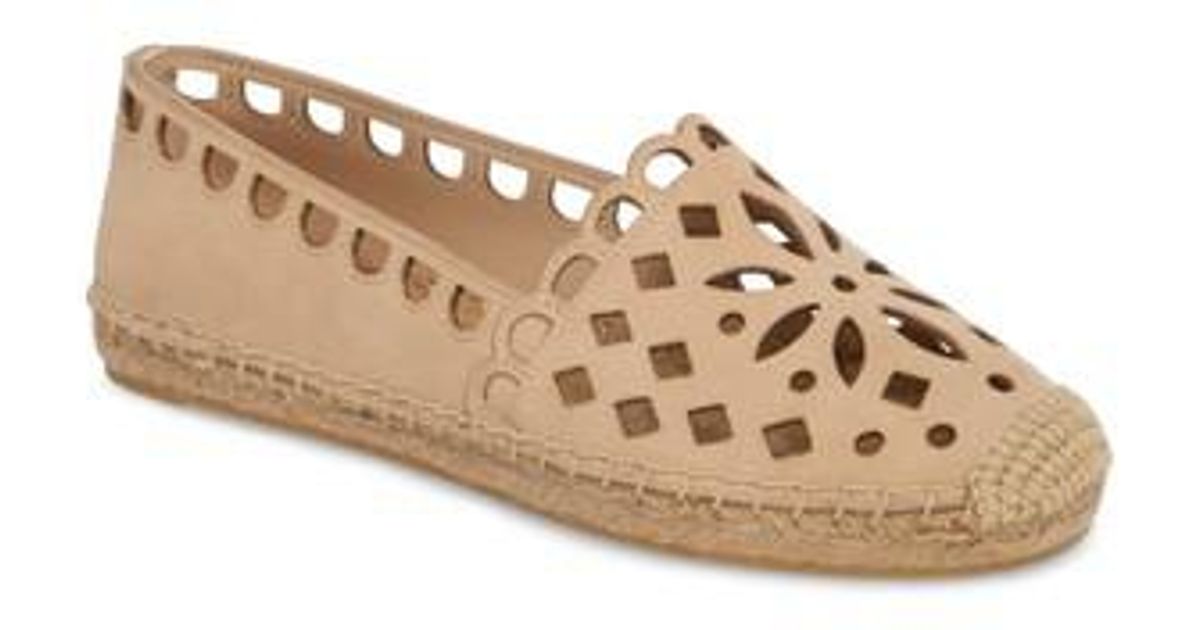 tory burch may perforated espadrille flat