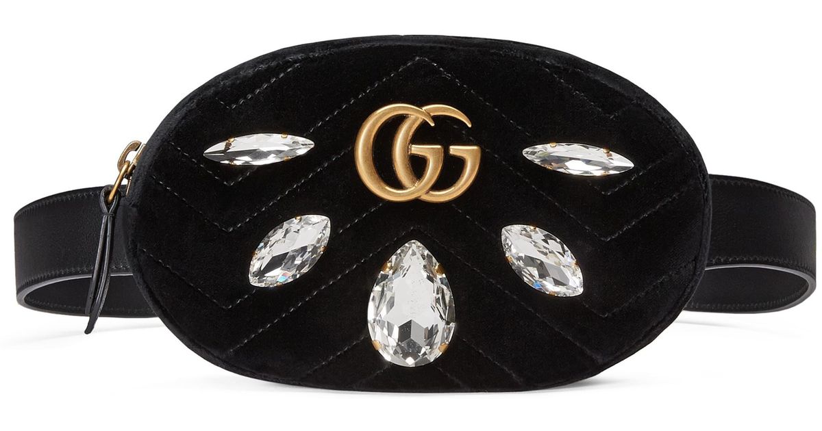 gucci waist bag velvet